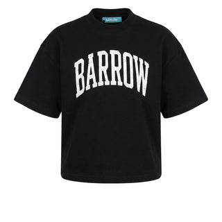 Barrow T-shirt Cropped Nera F6BWWOTH105-110 Per Donna