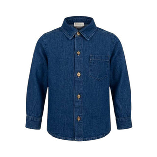 J.o Milano Camicia In Chambray A Maniche Lunghe Per Bambino 676Z4J