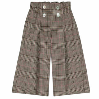 J.o Milano Pantaloni Principe Di Galles A Gamba Larga 2664P1J Per Bambina