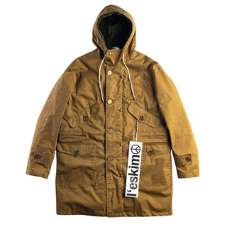 Equipe70 Parka cammello modello Eskimo Over EUO03