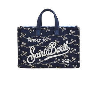 Mc2 Saint Barth Micro Borsa In Pizzo Sangallo Blu PHONE012/00560L