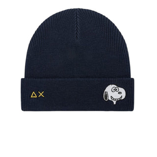 Sun68 Cappello In Misto Lana C45320BN Con Snoopy