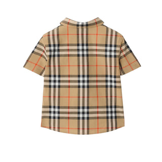 Burberry Camicia A Maniche Corte Con Check 8121244