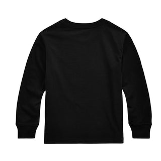 Polo Ralph Lauren T-shirt Nera A Maniche Lunghe 322843804001 Per Bambini