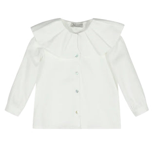 J.o Milano Camicia Bianca In Popeline 2666X5 Per Neonata