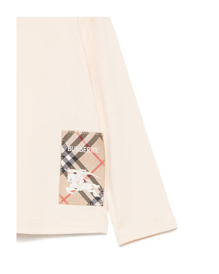 Burberry T-shirt a maniche lunghe con Check 8104262
