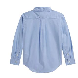 Polo Ralph Lauren Camicia Azzurra In Popeline Di Cotone 322952199500 Per Bambino