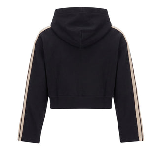 Palm Angels Felpa Cropped Nera F6PAJGHS039/110 Per Bambina