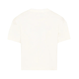 Lanvin T-shirt Avorio Con Stampa N30396/117 Per Bambini