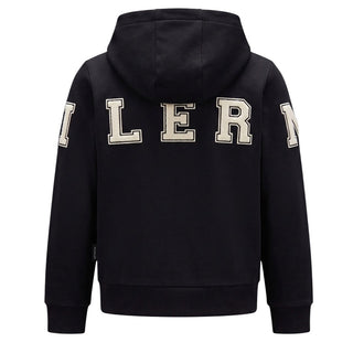 Moncler Felpa Nera Con Zip E Cappuccio Per Bambini I29548G00004