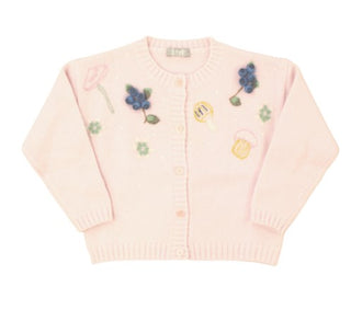 Il Gufo Cardigan con applicazioni A21GF368EM220B