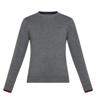 Sun68 Pullover mit Rundhalsausschnitt und gesticktem Logo K43306