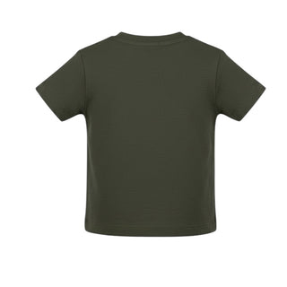 Cesare Paciotti T-shirt Verde Con Stampa Per Neonato TSP6114B-V3