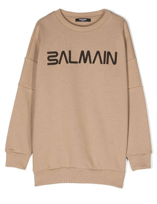 Balmain Sweatshirt mit Rundhalsausschnitt BT4Q40