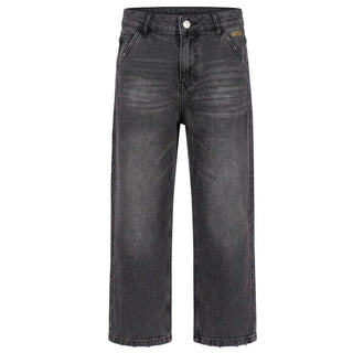 MSGM Jeans A Gamba Dritta In Denim Grigio F6MSJBDP224/102 Per Bambini