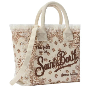 Mc2 Saint Barth Borsa Colette In Canvas Con Fantasia Bandanna COL0001/02565L