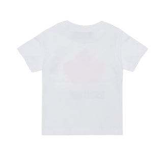 Dsquared2 T-shirt In Jersey Bianca Con Logo DQ3278-D00XM-DQ100