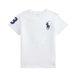 Polo Ralph Lauren T-shirt Bianca Con Big Pony Per Bambino 322832907037