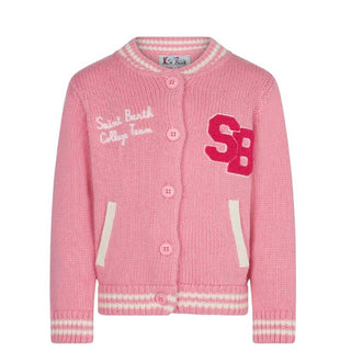Mc2 Saint Barth Cardigan College in misto lana con logo BENJ0003-00035C