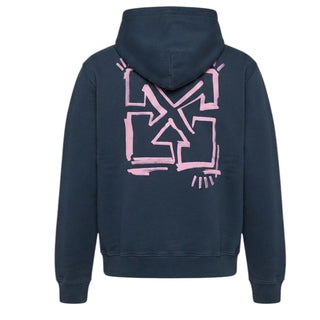Off-White Felpa Blu Con Cappuccio 44GBB002F26F003406 Per Bambina