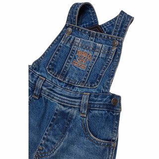 Diesel Salopette In Denim Con Logo K00813-KXBU1-K01 Per Neonato