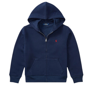 Polo Ralph Lauren Felpa Blu Con Zip E Cappuccio 322547626001 Per Bambini