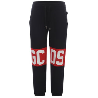 GCDS Pantaloni Jogger Neri Con Logo Z0MLQI209F004/999R Unisex