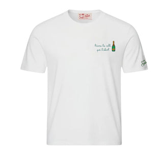 Mc2 Saint Barth T-shirt Portofino Con Ricamo Prima La Call, Poi L'Alcol POT0001/04440L