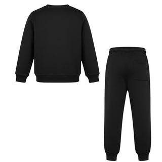 Cesare Paciotti Tuta Sportiva Nera In Cotone Per Bambino COMP6104J-V6