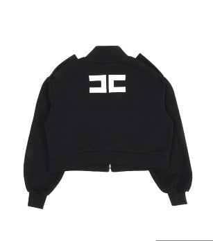 Elisabetta Franchi Jacket with perforated embroidery EFFE106 with zip