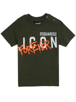 Dsquared2 T-Shirt mit Rundhalsausschnitt und Logo vorne DQ0920-D00MM
