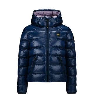 Blauer Steppjacke 22SBLGC02378 aus Nylon für Mädchen