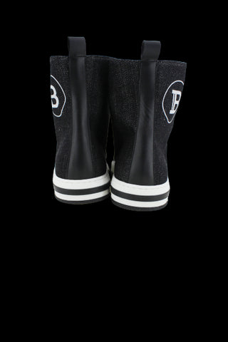 Balmain Sneakers 6o0696 mit Schnürsenkeln und Reißverschluss