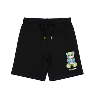 Barrow Bermuda Nero In Felpa Con Teddy S6BKJUBE042-110