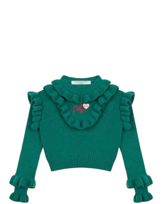 Philosophy Maglia cropped con rouhes PFMA044.C