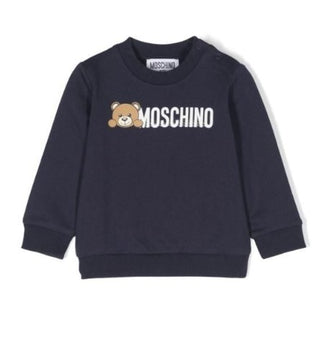 Moschino Felpa girocollo con logo e simbolo MOF04Q