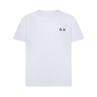 Sun68 T-shirt Bianca Con Logo Per Bambino T36304/01