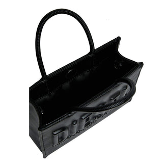 Diesel Borsa Nera In Similpelle Con Logo In Rilievo J02529-P8073-T8013