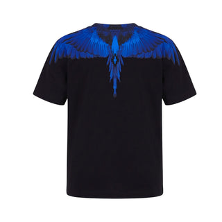 Marcelo Burlon T-shirt Nera Con Wings F6CMJUTH133-110 Per Bambini