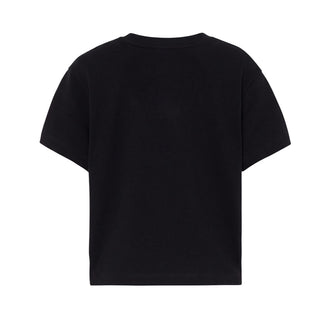 Lanvin T-shirt Nera A Maniche Corte N30480/09B Per Bambini