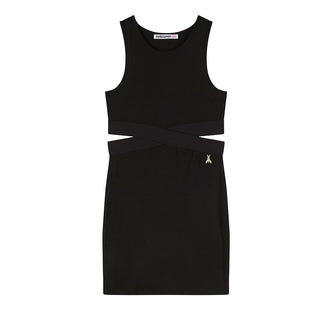 Patrizia Pepe Abito Nero In Jersey Cut Out 7A0609/J051-K103