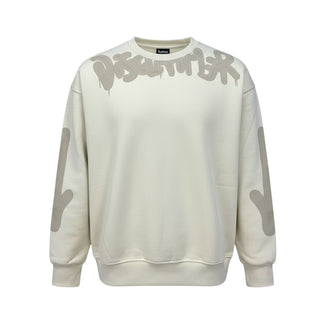 Disclaimer Felpa girocollo in cotone con stampa 25IDK58654