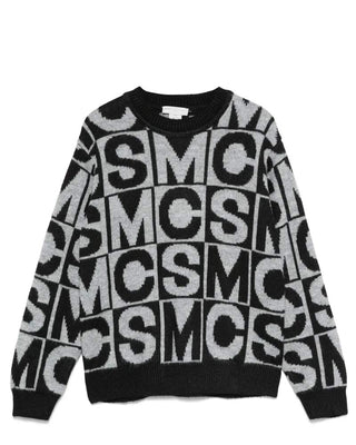 Stella Mccartney Maglia girocollo con logo jacquard TV9P50-Z2326