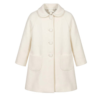 Coccodè Cappotto Classico Color Panna C64573/1J Per Bambina