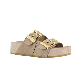 Colors Of California Sandali Con Zeppa DUNE02 In Pelle