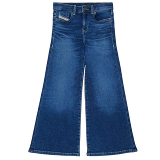 Diesel Jeans Blu A Zampa Per Bambina J00989-KXBR0-K01