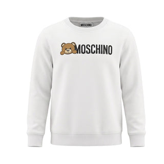 Moschino Rundhals-Sweatshirt mit Logo und Symbol HWF05R