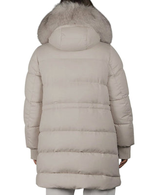 MooRER Giubbino Con Cappuccio TALASSA Bordo In Pelliccia di Volpe