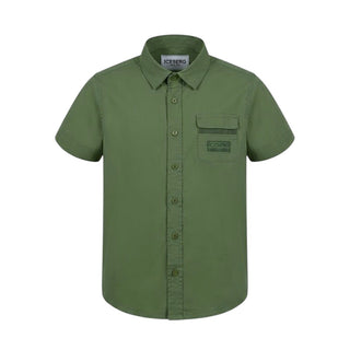 Iceberg Camicia Verde A Maniche Corte Per Bambino CMICE6106BJ-V8