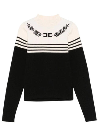 Elisabetta Franchi Maglia girocollo con logo EFMA156.C